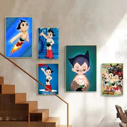 Anime-Astro Boy Poster Stickers Art Wall murales Decor Game Room Decor regali Kawaii HD Painting Cat Cars