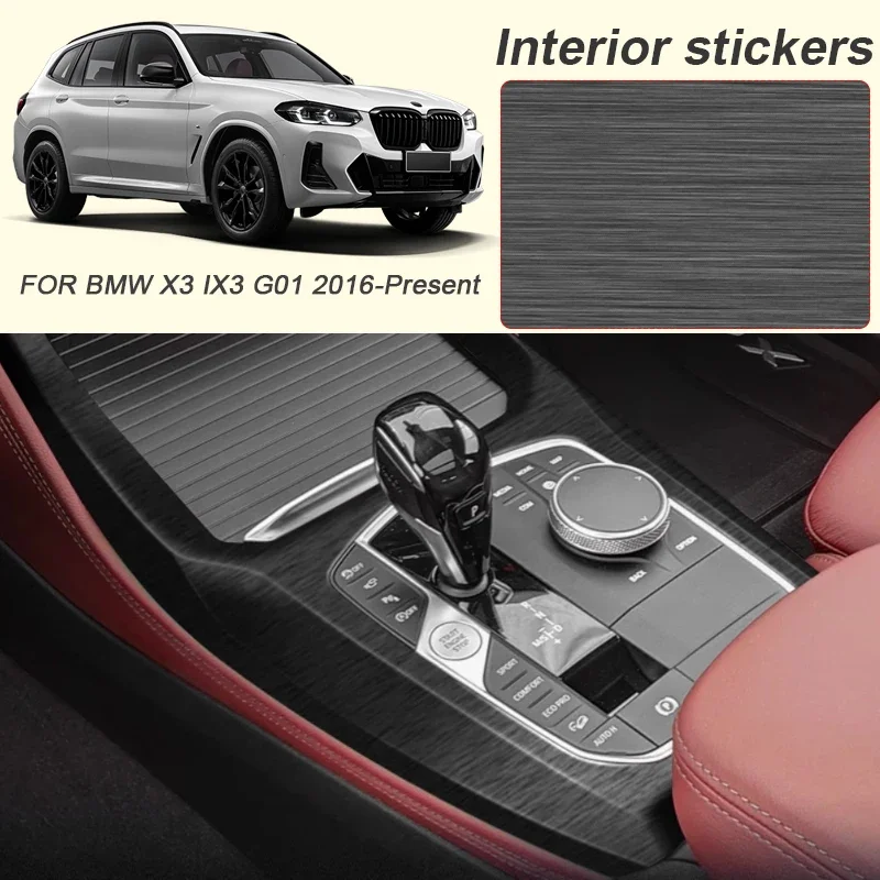 For BMW X3 IX3 G01 2016-2025 Car Carbon Interior Sticker Lifting Window Panel Decal Gear Inner Door Protective Film Accessory