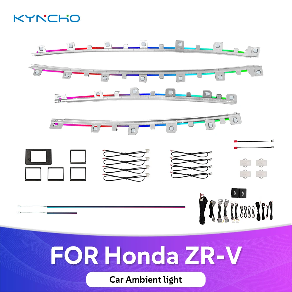 For Honda ZRV Intelligent Neon LED Ambient Light Car Symphony Interior Lighting Colorful Features Auto Interior Lighting Product
