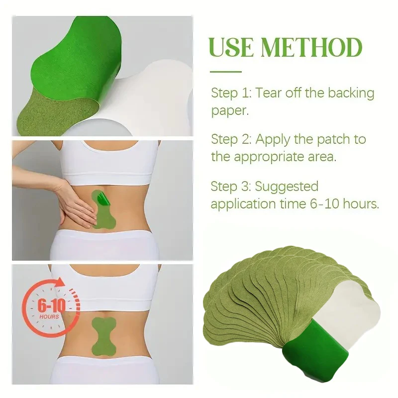 12/36/60 Pieces Back Patch Lumbar Vertebra Patch  Running Yoga Self-heating Paste Suitable for all parts of the body