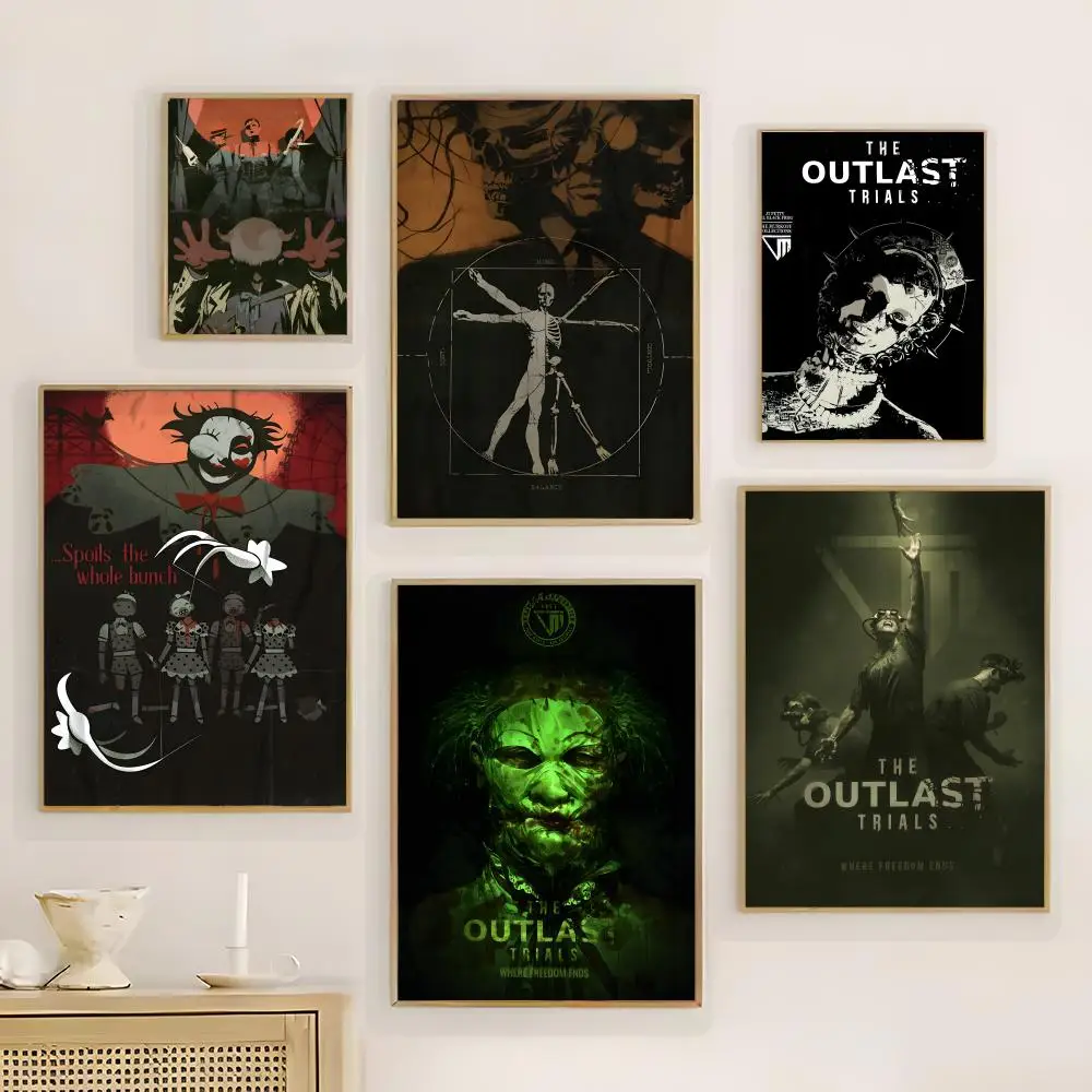 Game T-The O-Outlast T-Trials Poster Suitable for Bedroom, Living Room, Study and Office Decoration
