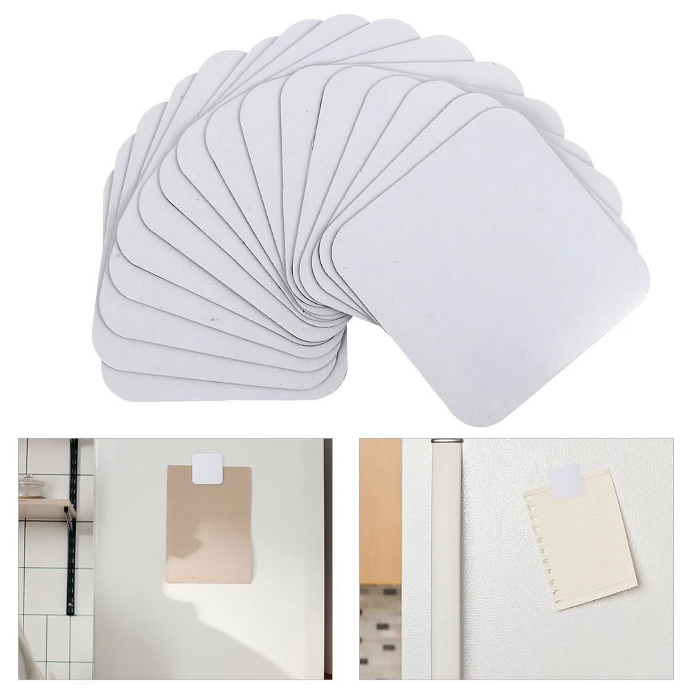 

10 Pcs Heat Transfer Material Magnets for Fridge Magnetic Sticker Simple Home Decor White Pearl Sublimation Blank Refrigerator