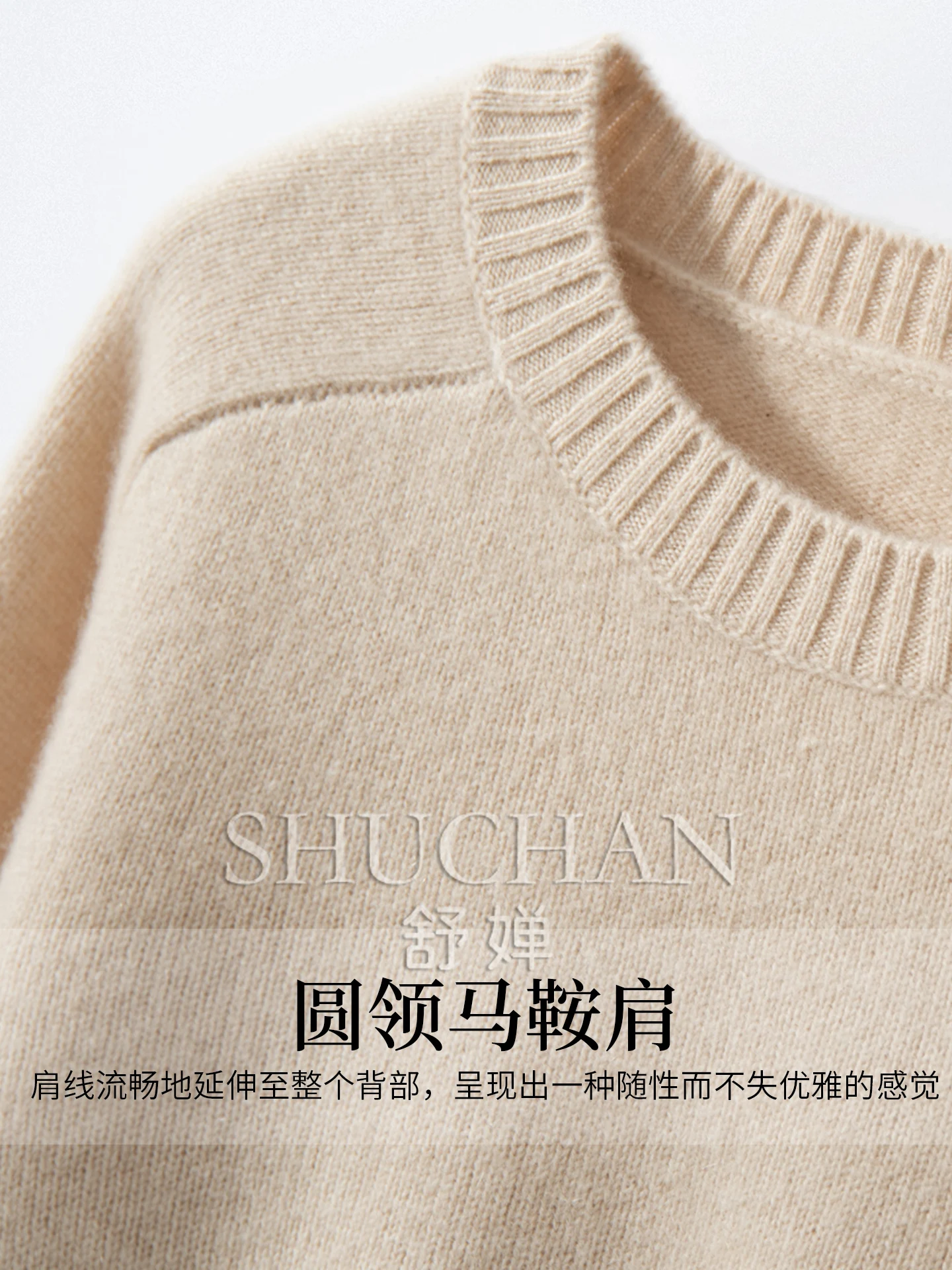 100 سترة الكشمير المعنقة المرأة 2025 جديد جولة الرقبة البلوز النسخة الكورية فضفاضة ورقيقة محبوك 290-310 جرام