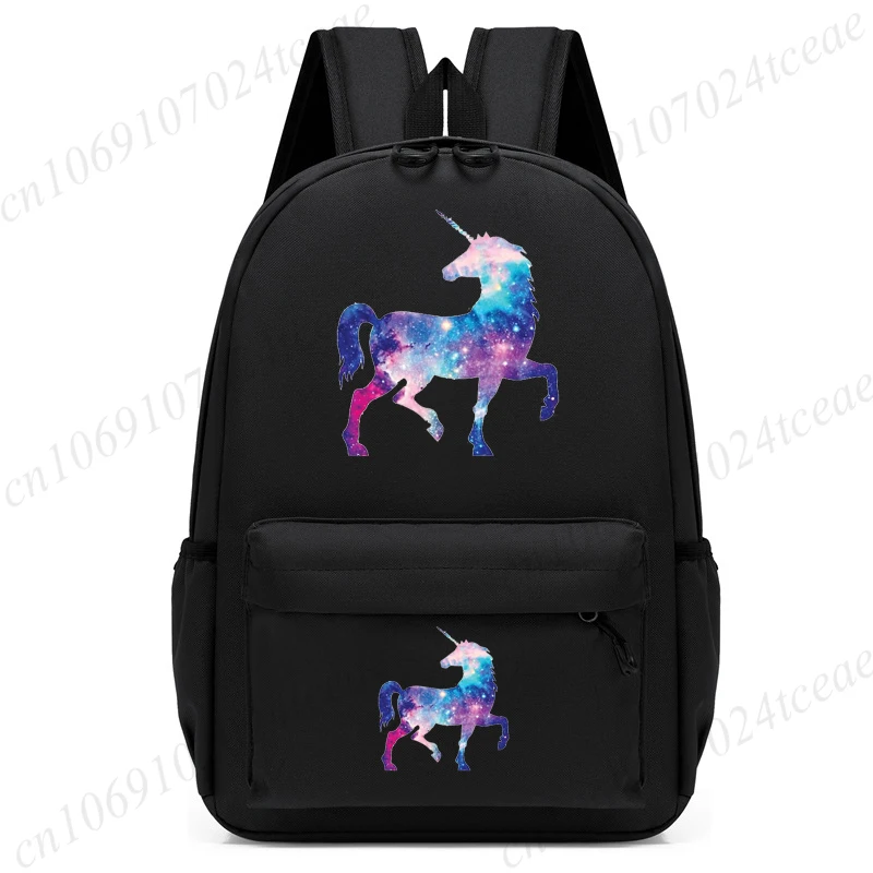 

Cute UNicorn Cartoon Fashion Nylon Backpack Cartoon Kids Daypack for Back To School Season for School and Travel Child Bookbags