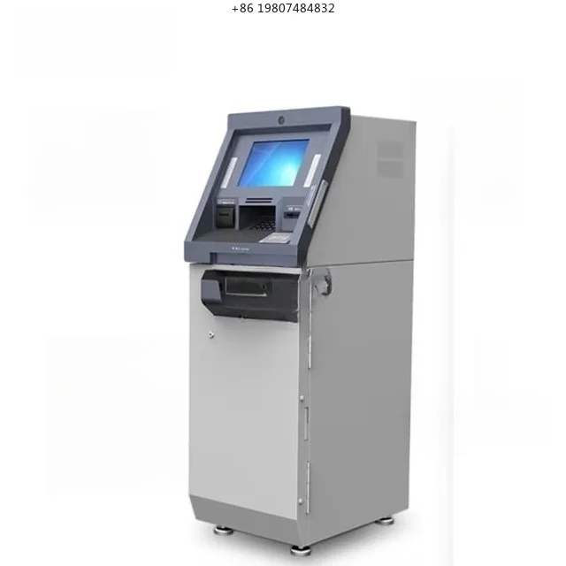 Self Service A4 Printer Kiosk for Aliexpress, Facial Recognition Barcode Scanner Pinpad Bank NFC Card Reader