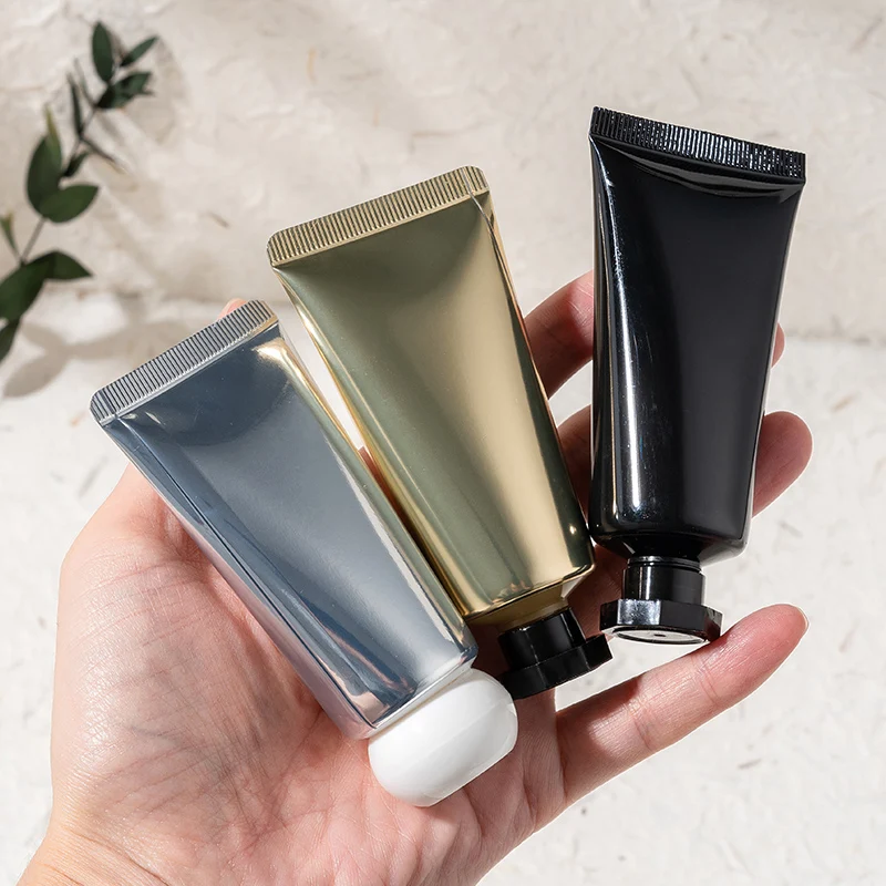 

10 шт., 30 мл, роскошный алюминиево-пластиковый тюбик с круглой крышкой, угловая крышка для дозирования лосьона, крем для рук, полное ощущения высокого класса