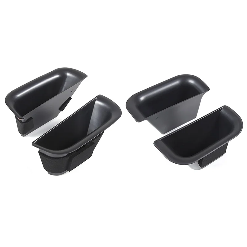 

Lasting 4 PCS Car Door Handle Storage Box Organizer Tray Front+Rear Door Black For Toyota Land Cruiser Prado FJ120 2003-2009