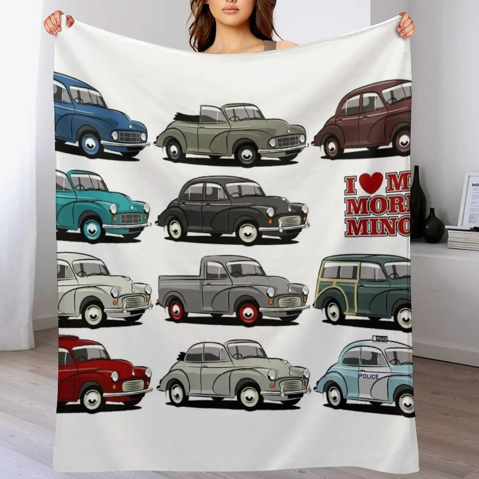 Morris Minor evolution Throw Blanket Outdoor Soft Blanket for Picnic Beach Camping