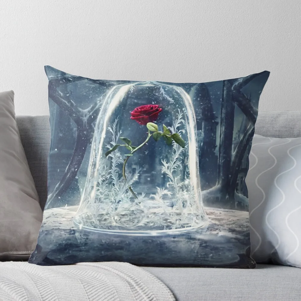 Enchanted Rose Throw Pillow Pillowcases For Pillows luxury home accessories Anime