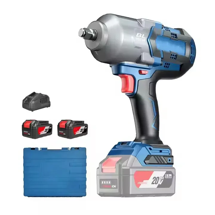 

Rechargeable High Torque Powered Electric 1/2 Brushless Cordless Impact Wrench For Auto Repair