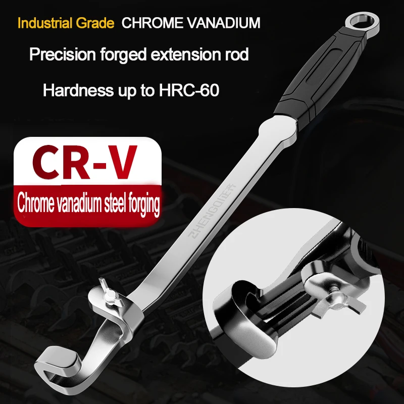 

1pcs Wrench Extender Tool Bar 15 Inch Chrome Vanadium Steel Wrench Extender Universal Pry Bar Wrench Extension Hardware tools
