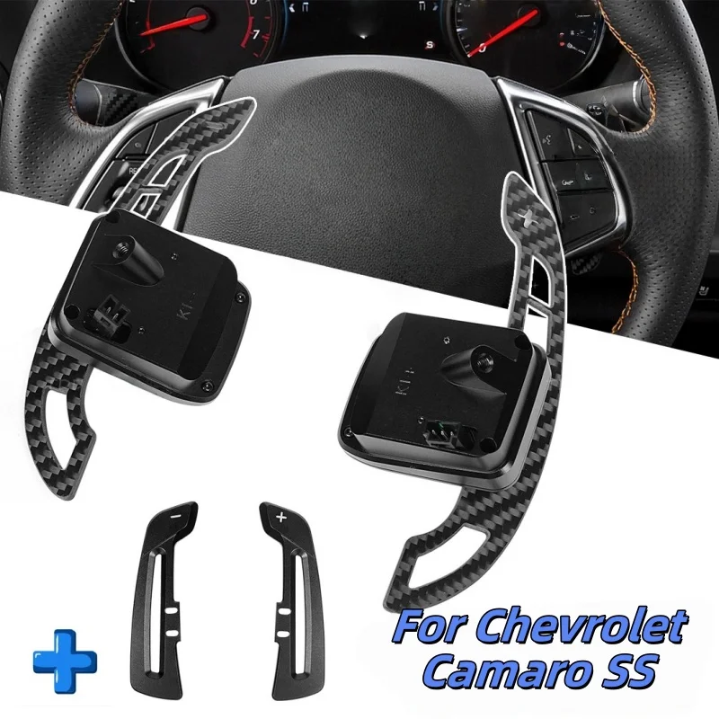 

Automotive Magnetic Carbon Fiber Steering Wheel Paddle Shifters For Chevrolet Camaro SS Car Interior Accessories