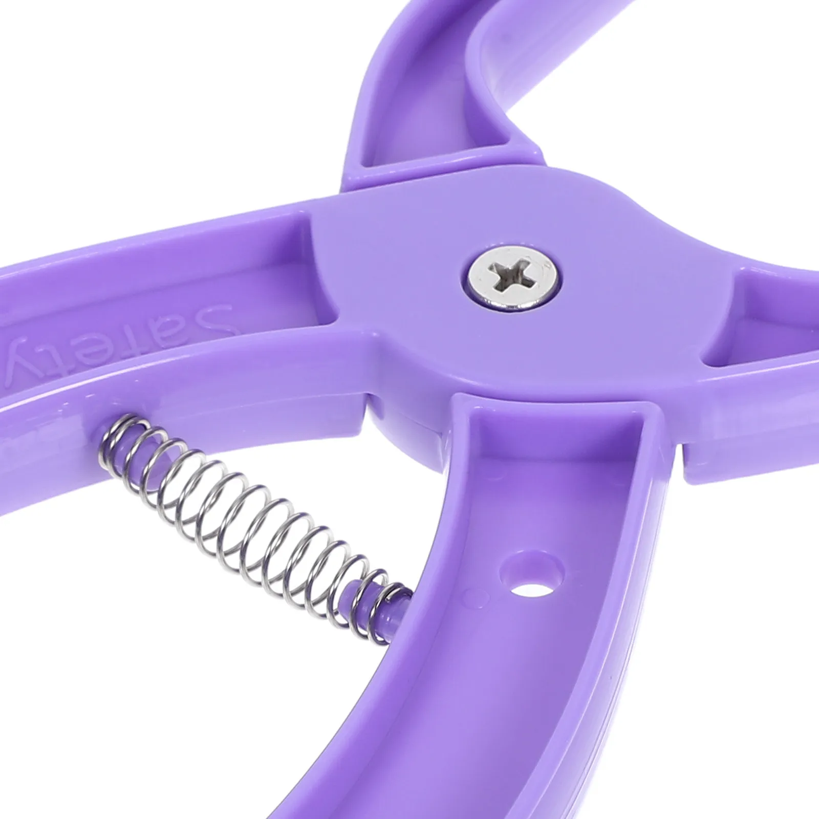 Safety Eye Snap Pliers Purple Auxiliary Tool Ergonomic for Amigurumi Crochet Eye Installation Precise Secure Fix and Portable