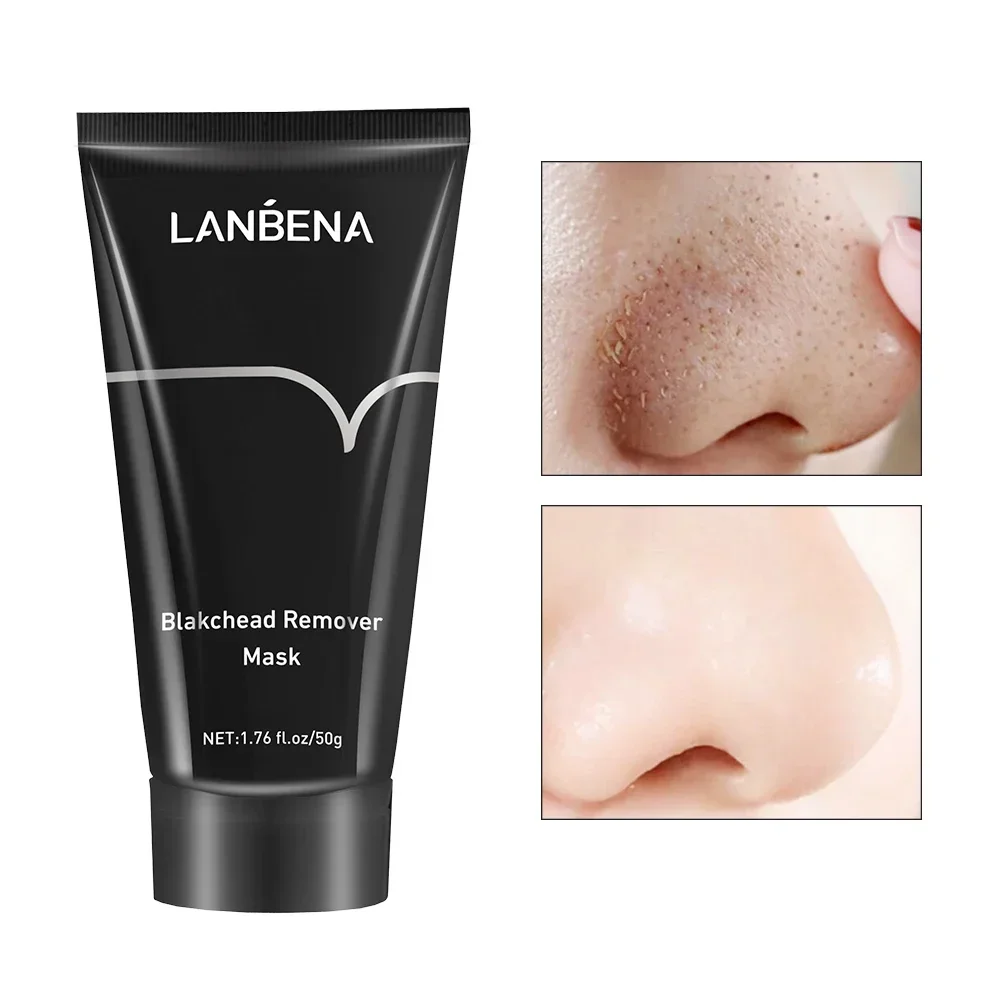 LANBENA-mascarilla eliminadora de espinillas de limpieza profunda, elimina el acné de la cabeza negra, reduce los poros, mejora la piel áspera, tratamiento del acné, cuidado facial