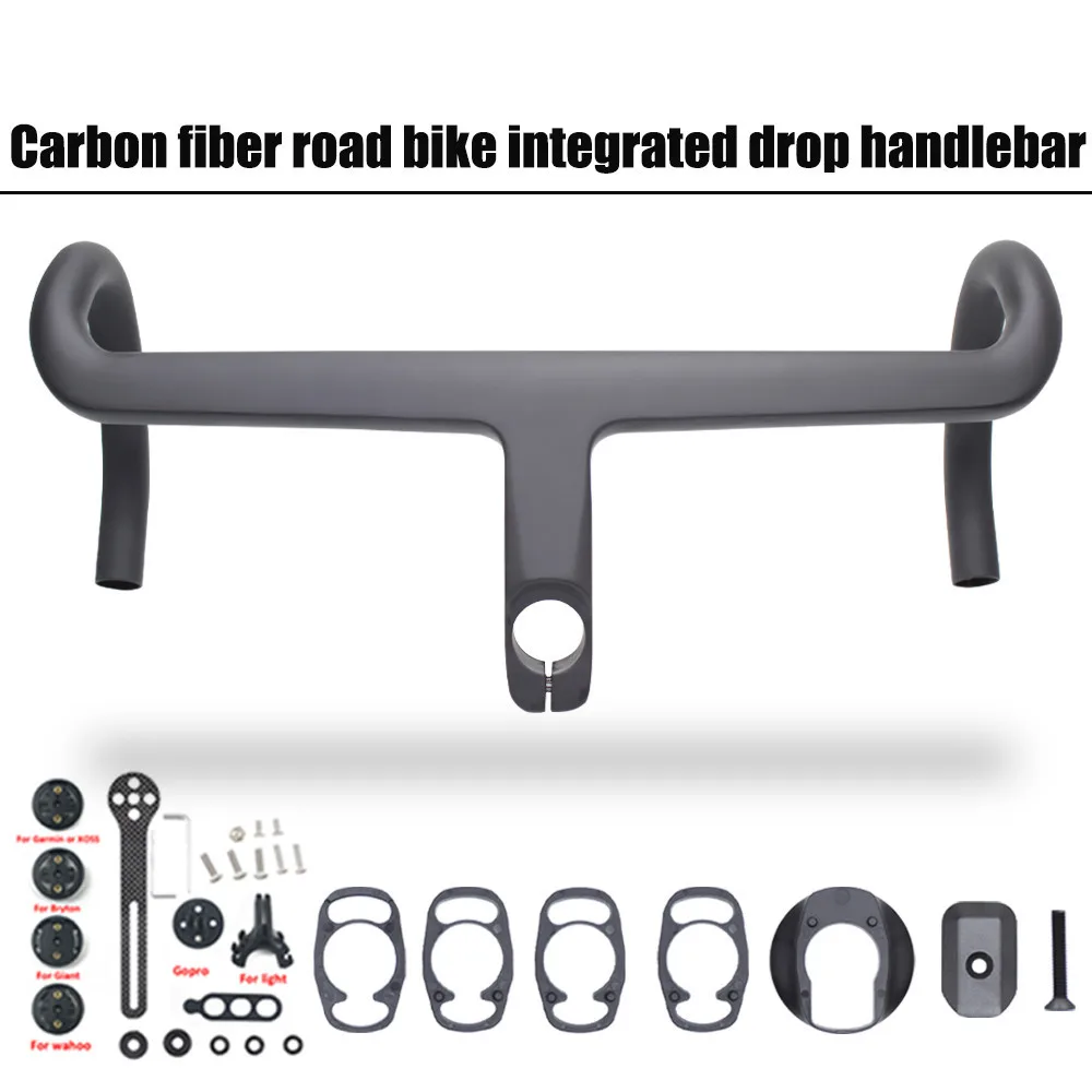 

Встроенный руль шоссейного велосипеда Nologo T800 из углеродного волокна-8 ° Аксессуар для велосипеда с полной внутренней прокладкой кабеля 28,6 мм