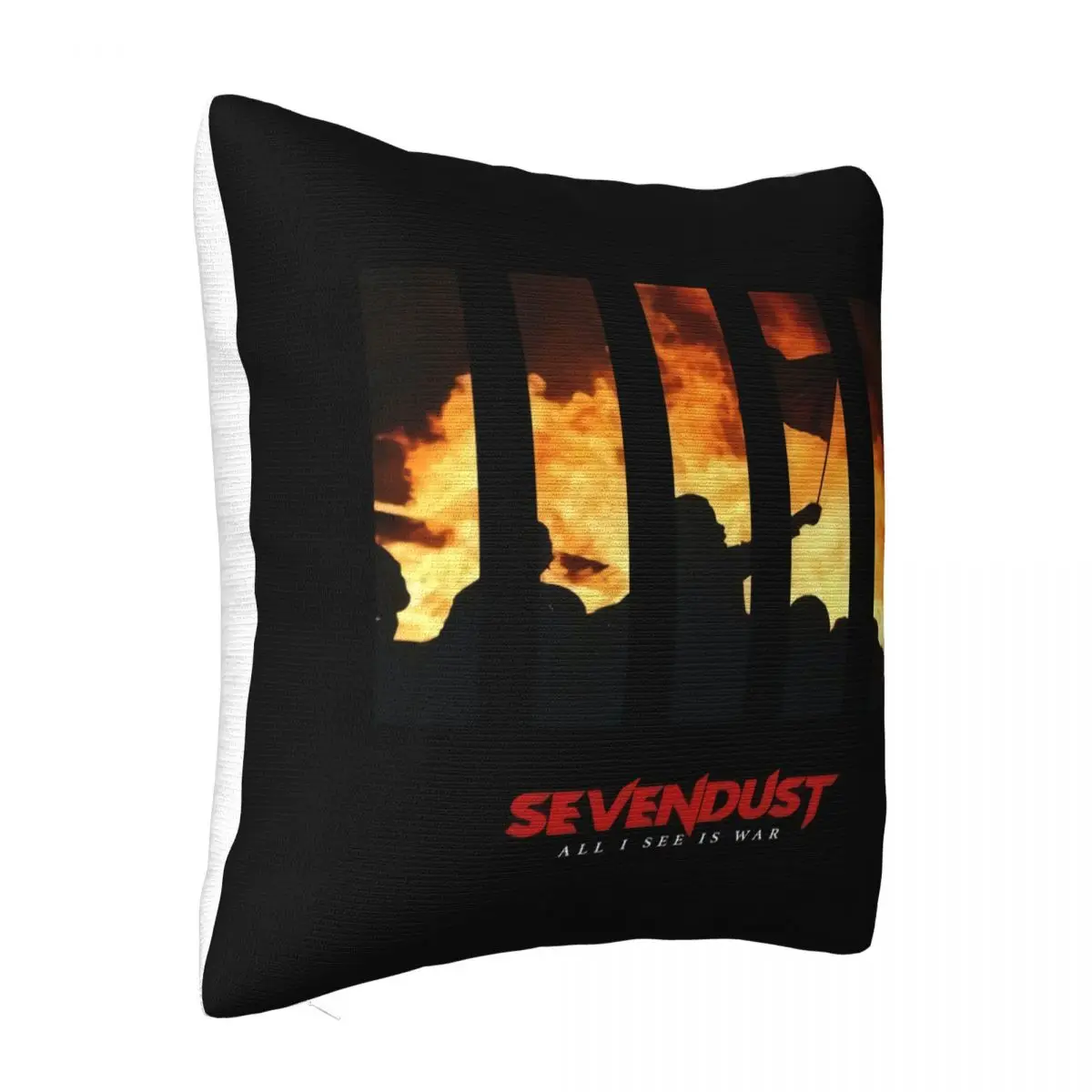 Sevendust All I See Is War Vinyl Cd Cover Small Medium Large Or Xl Beautiful Funny Logo Comical Punk Pillow Case