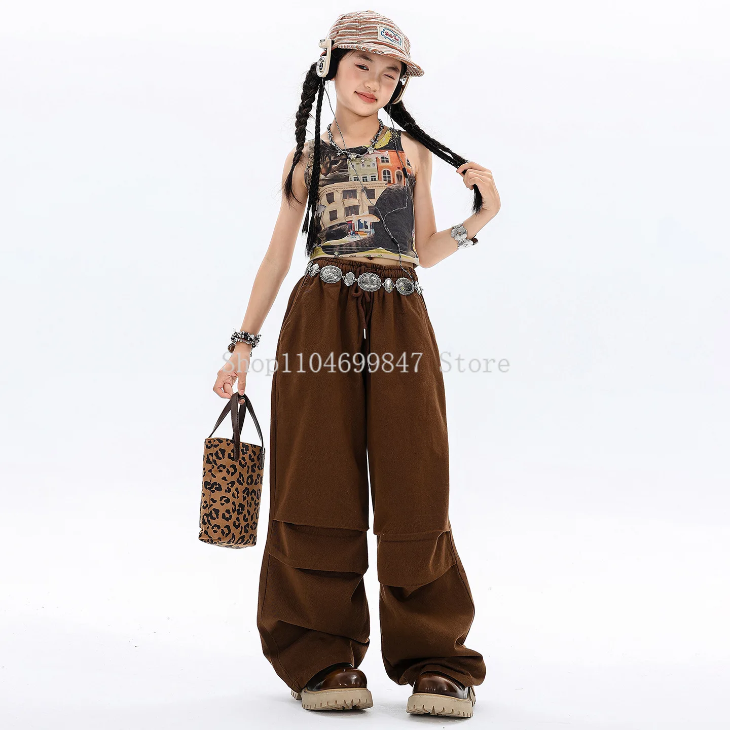 Hiphop dança de rua desempenho terno cosplay traje terno meninas jazz dança roupas palco na moda pano rock legal saia caída