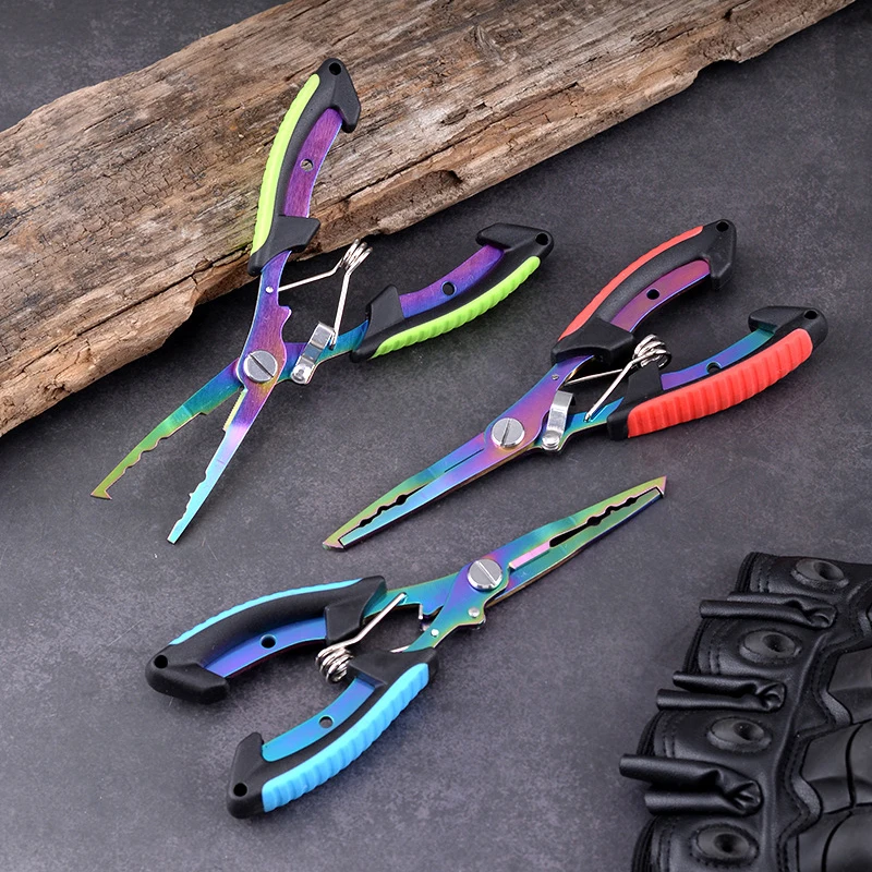 Stainless Steel Fishing Pliers Fishing Hook Remover Saltwater Resistant Fishing Braided Line Cutter Scissors Fishing Equipment gallery 3