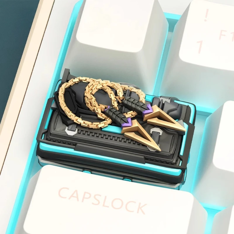 

AttackFox Valorant пользовательский колпачок коготь нож лезвие черной волны аниме колпачки для механических клавиатур колпачки Backspace ключевые подарки