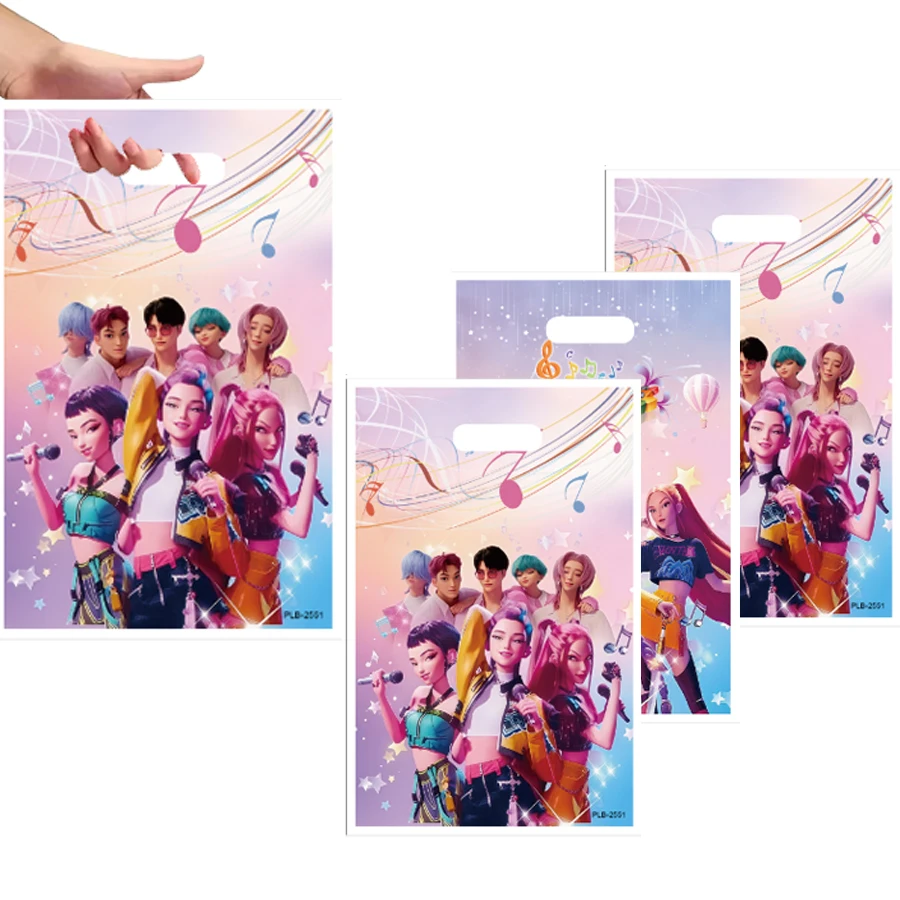 10-50 個 K-Ppop デーモンハンターズパーティー用品ギフトバッグキャンディーバッグプラスチックギフトボックスグッディギフトバッグ子供の誕生日クリスマス