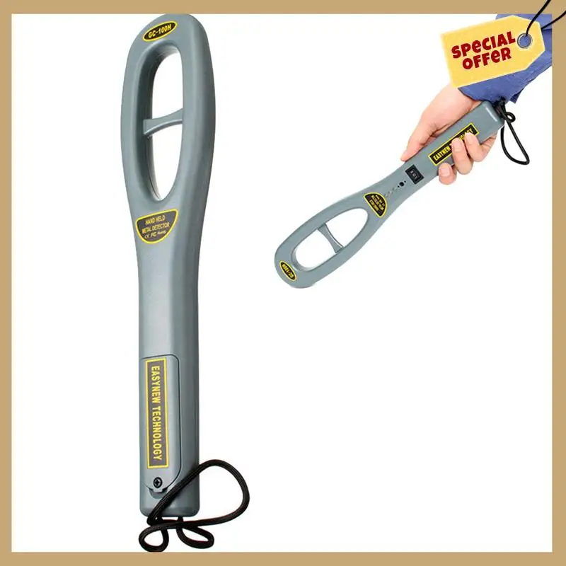 1 pieza GC101H Detector de metales portátil Detector de metales Super escaneo contador de luz gris