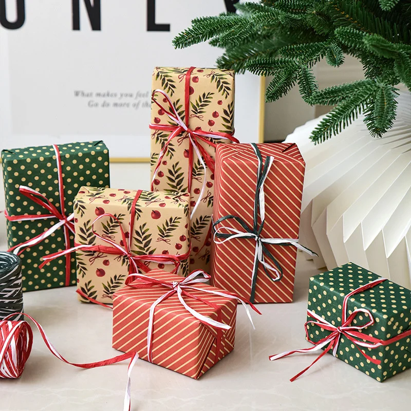 

New Christmas Gift Box Decoration Scene Layout Props Creativity Living Room Study Home Decor Items Sideboard Festival Ornament