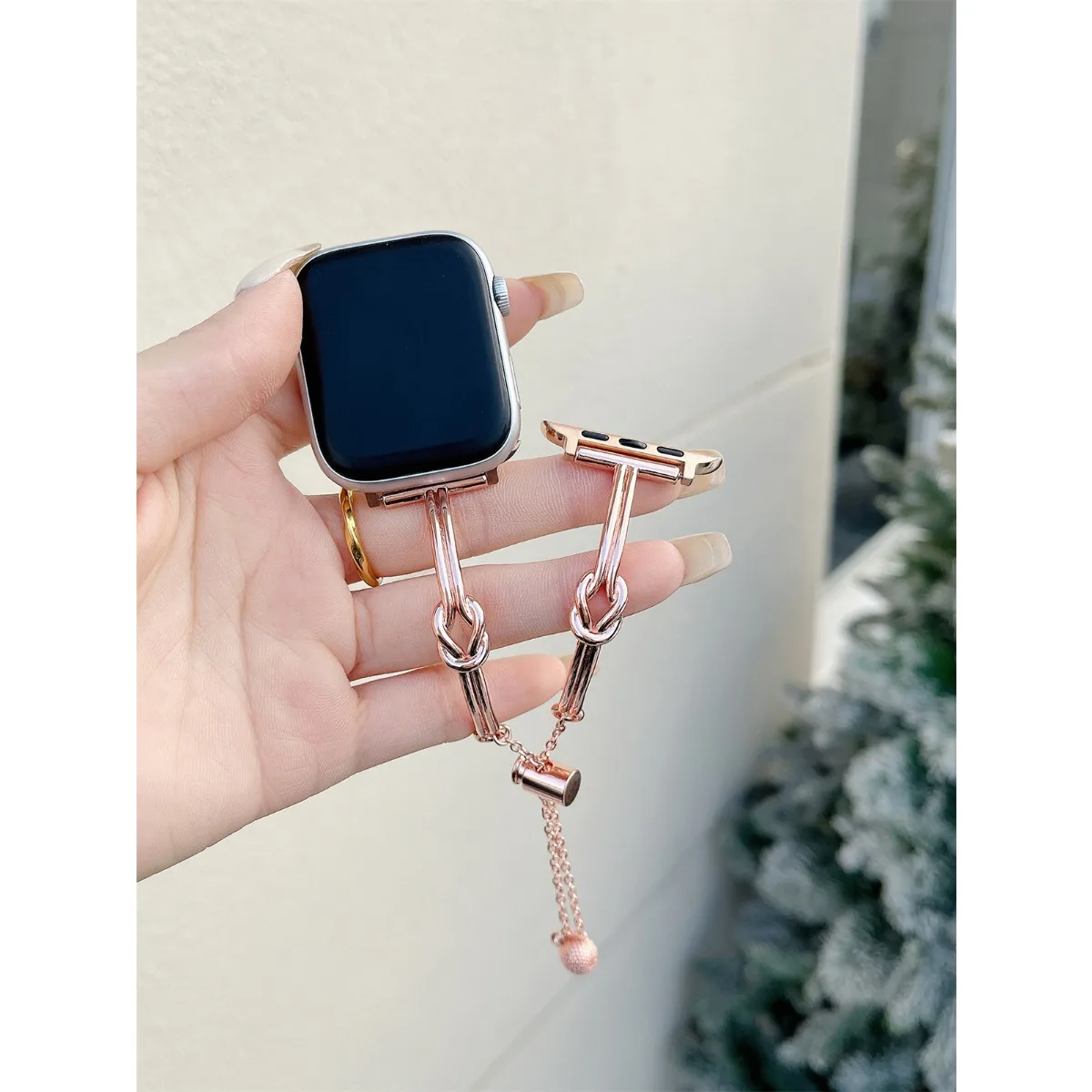 Edelstahl-Schmuckarmband für iWatch Ultra 2 Se 9/8/7/6/5, modisches Uhrenarmband, 42/44/45/49 mm, 38/40/41 mm_voghion.com