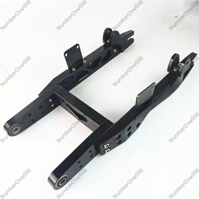 For Motorcycle E-scooter Modify Aluminum Alloy Suspension Swing Arm Adjustable Arrow Shaped Rear Flat Fork
