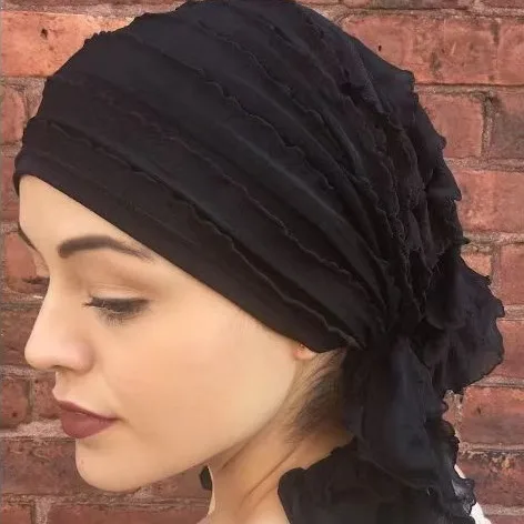 Solid Color Slouch Beanie Hat Curved Pull On Cap Hair Hiding Hat for Men Women Casual Daily Wear