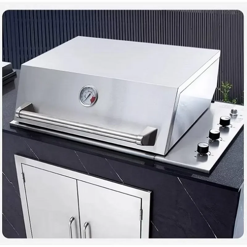 High End Stainless Steel Weatherproof Built in Propane Natural Gas BBQ Gas Grill For Outdoor Kitchen Island