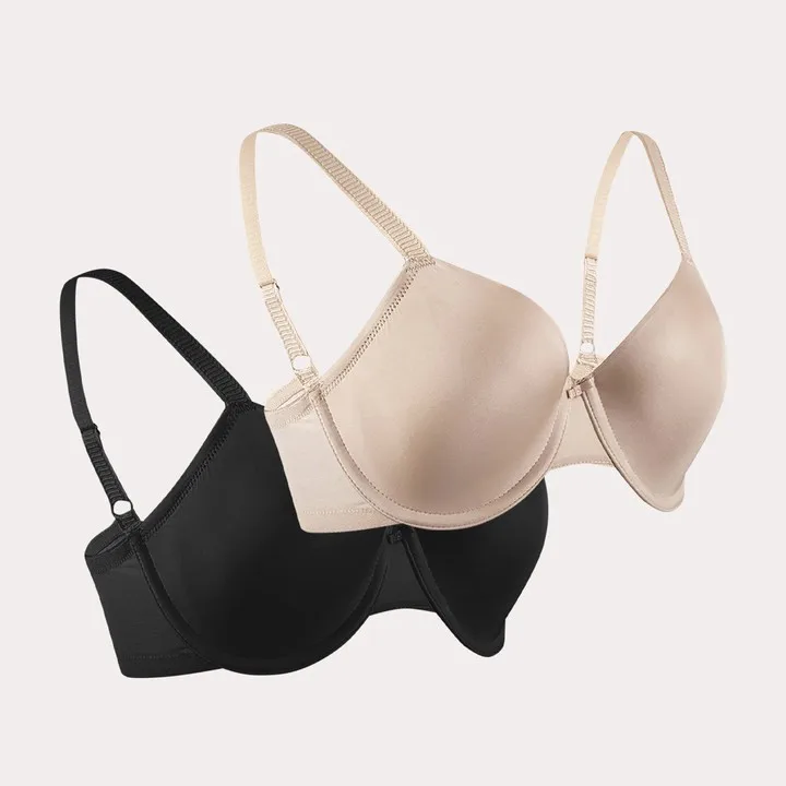 Plus Size Seamless Bowknot Bra for Women Non-Padded Full Coverage Underwear Comfortable Summer Fashion Push Up Lingeries