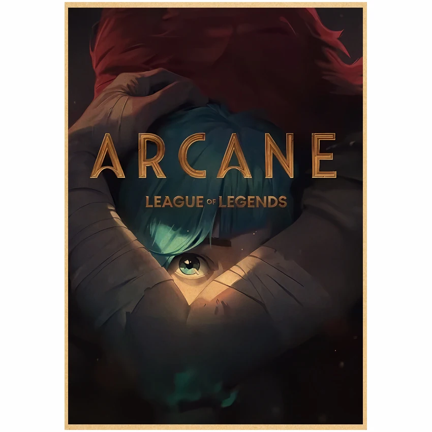 الكرتون أنيمي لعبة غامضة Jinx الرئيسي الفن الفيلم الملصقات يتوهم الجدار ملصق لغرفة المعيشة زخارف للحانات ديكور جدران الغرفة