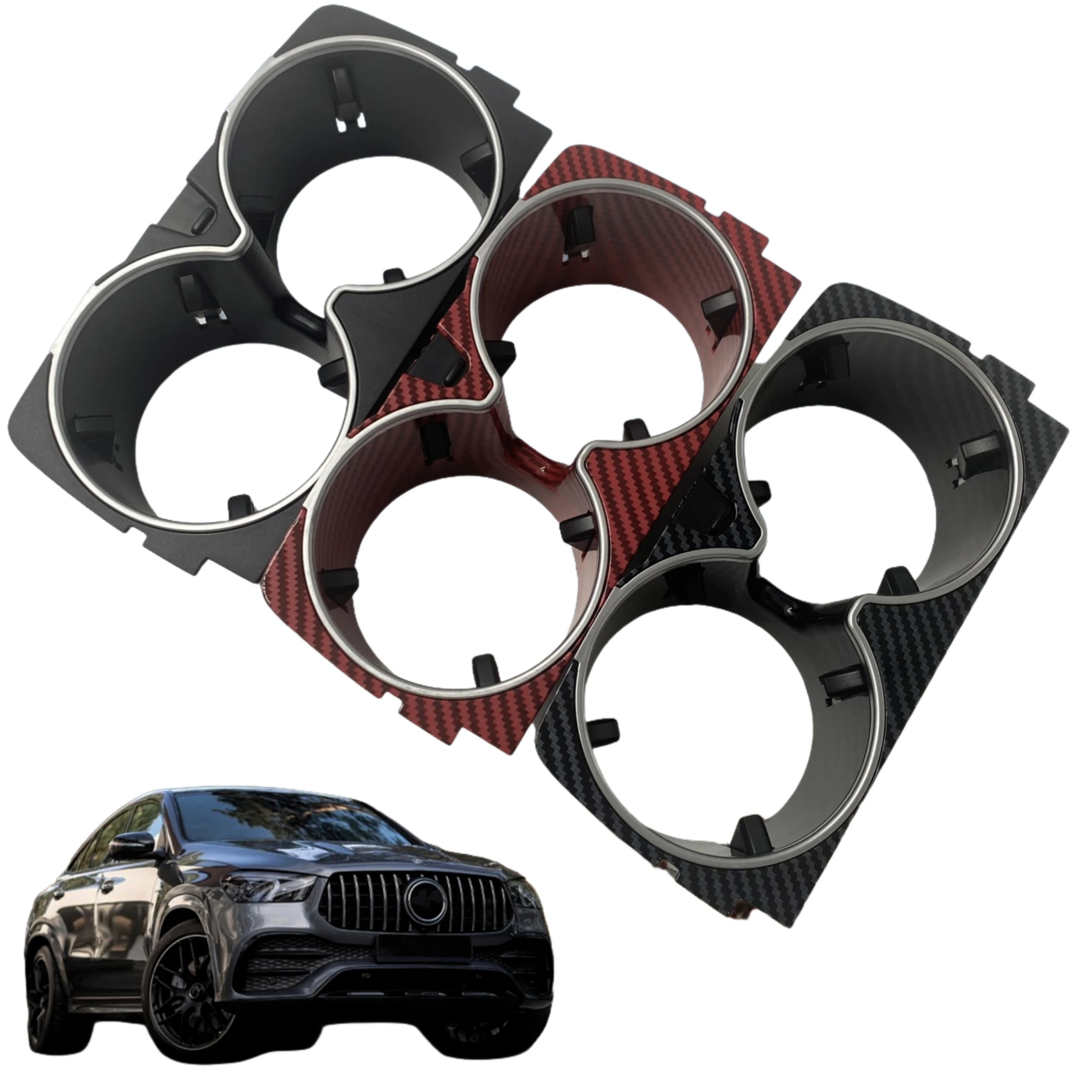 

Cup Holder Car Console For Mercedes-Benz S-Class W222 2013-2015 2016 2017 2018 2019 2020 Drink Holder Dashboard Carbon Fiber