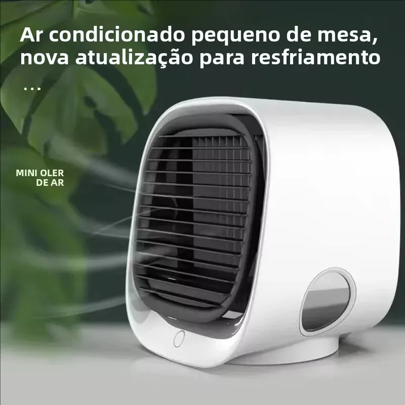 Mini ventilador de refrigeração de ar interno com spray portátil ventilador elétrico doméstico usb com capa proteção spray ventilador de mesa
