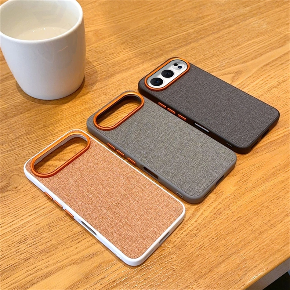 Magnetic Solid Color Fabric Leather Case For Honor 500 X60 X70 Magic 6 7 8 Pro Air Shockproof Soft Bumper Slim Cover For Magsafe