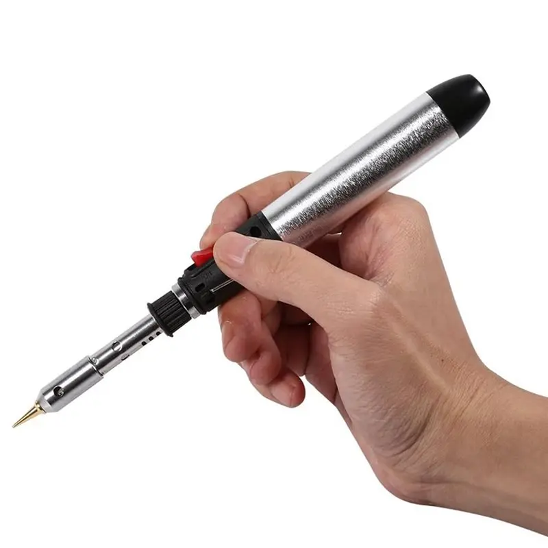 AB42-Cordless Butanes Soldering Iron Temperature Control Torch Cooking Blower Gas Welding Heat Pen Tool Professional Solder Kit