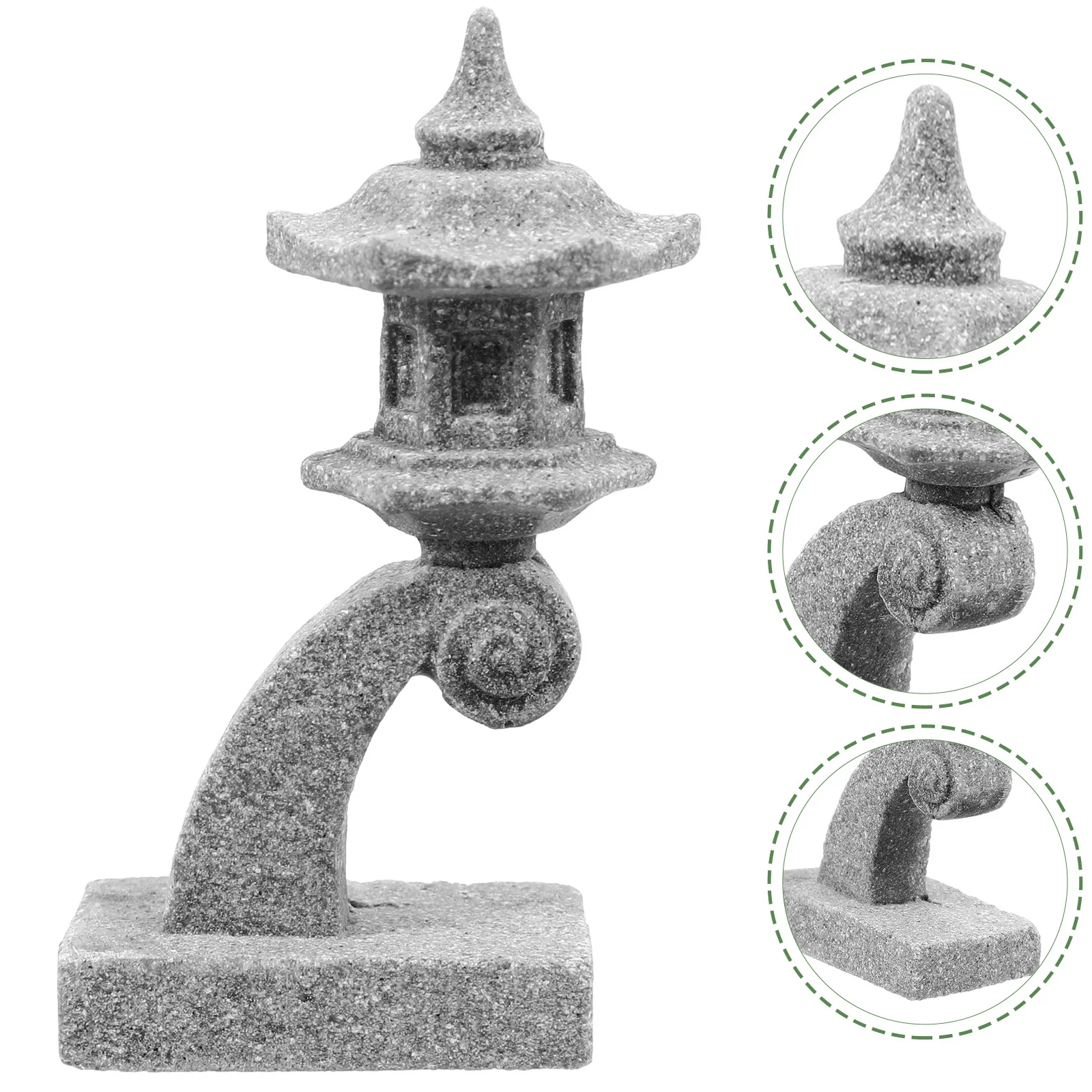 

Miniature Pagoda Lantern Garden Decor Resin Small Pagoda Statue For Bonsai Micro Landscape Home Garden Decoration Outdoor Sand