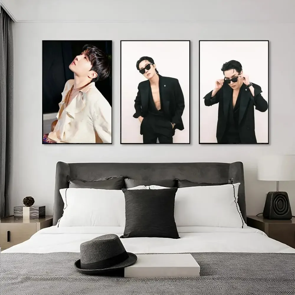 Boy Singer Poster Good Quality Prints And Posters Vintage Room Home Bar Cafe J-Hope Kpop Decor Aesthetic Art Wall Painting