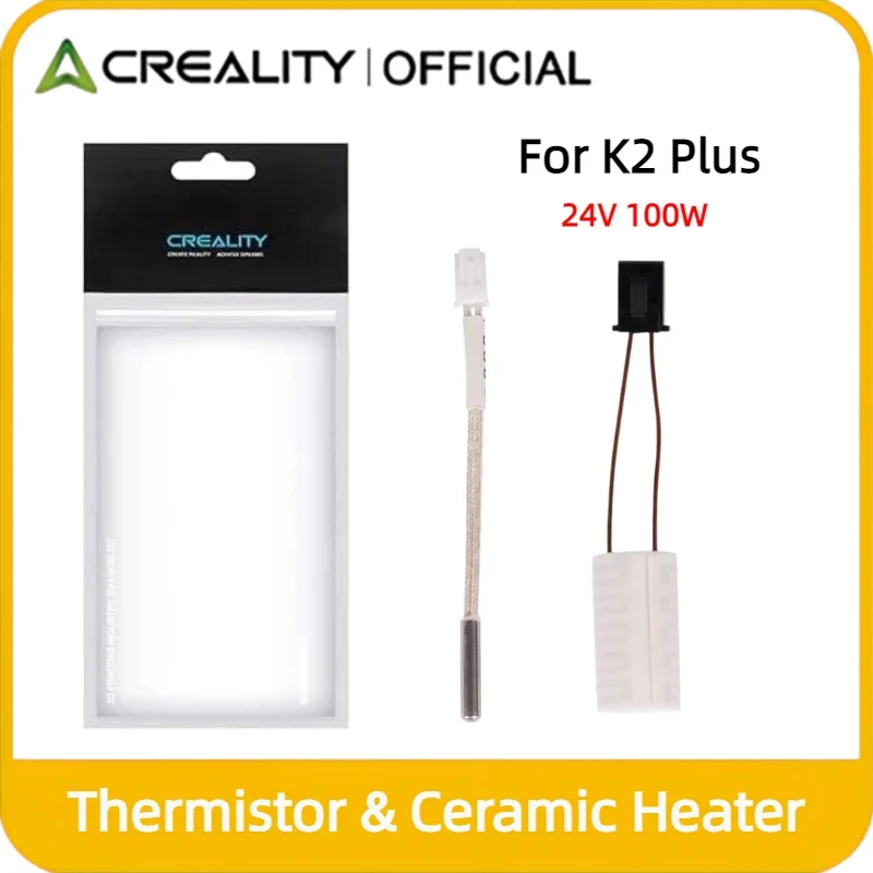 Creality K2 Plus Hotend Ceramic Heating Tube Heating Ring 350℃ Thermistor Wire High Thermal Conductivity 3D Printer Accessories