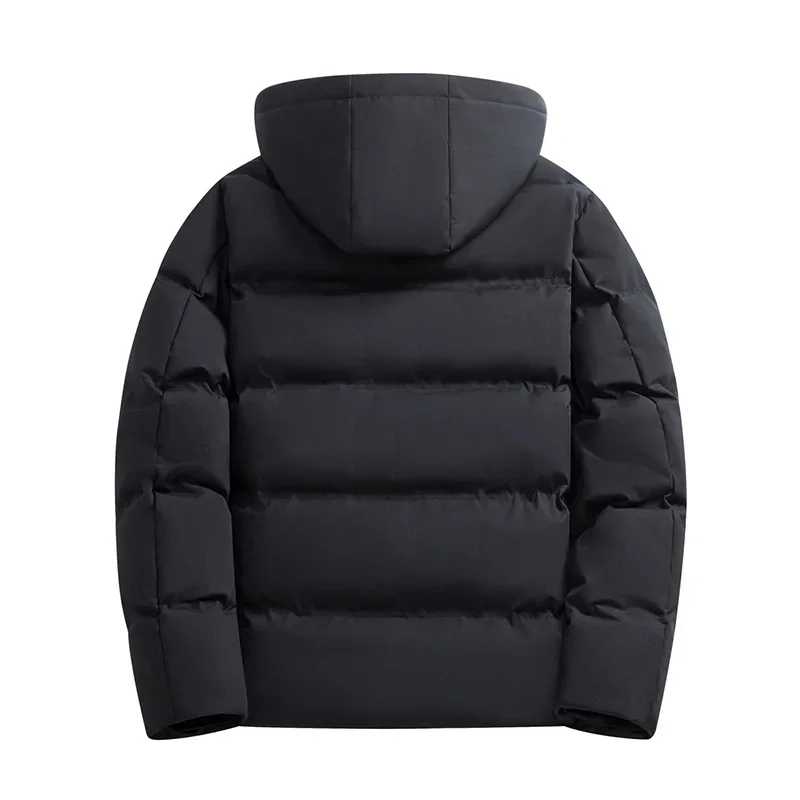 Parkas Herren Business Winterjacken Dicke warme Kapuzenparkas Langer Mantel Herrenbekleidung Winddichte Mäntel Herren Winterkleidung