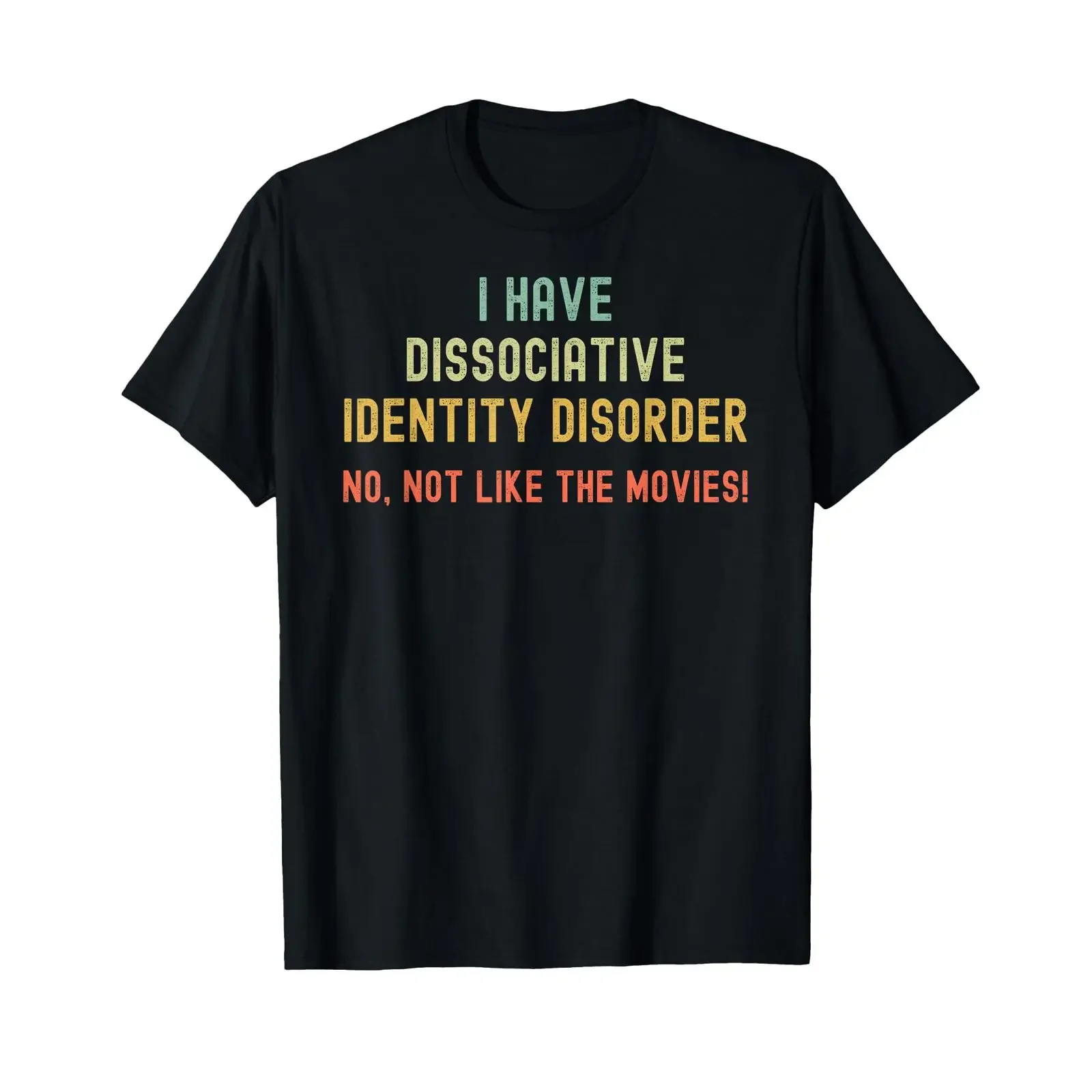 Dissociative Identity Disorder Awareness T Shirt vintage Washed Slightly Casual homme Stylish Stretched Soft Unisex