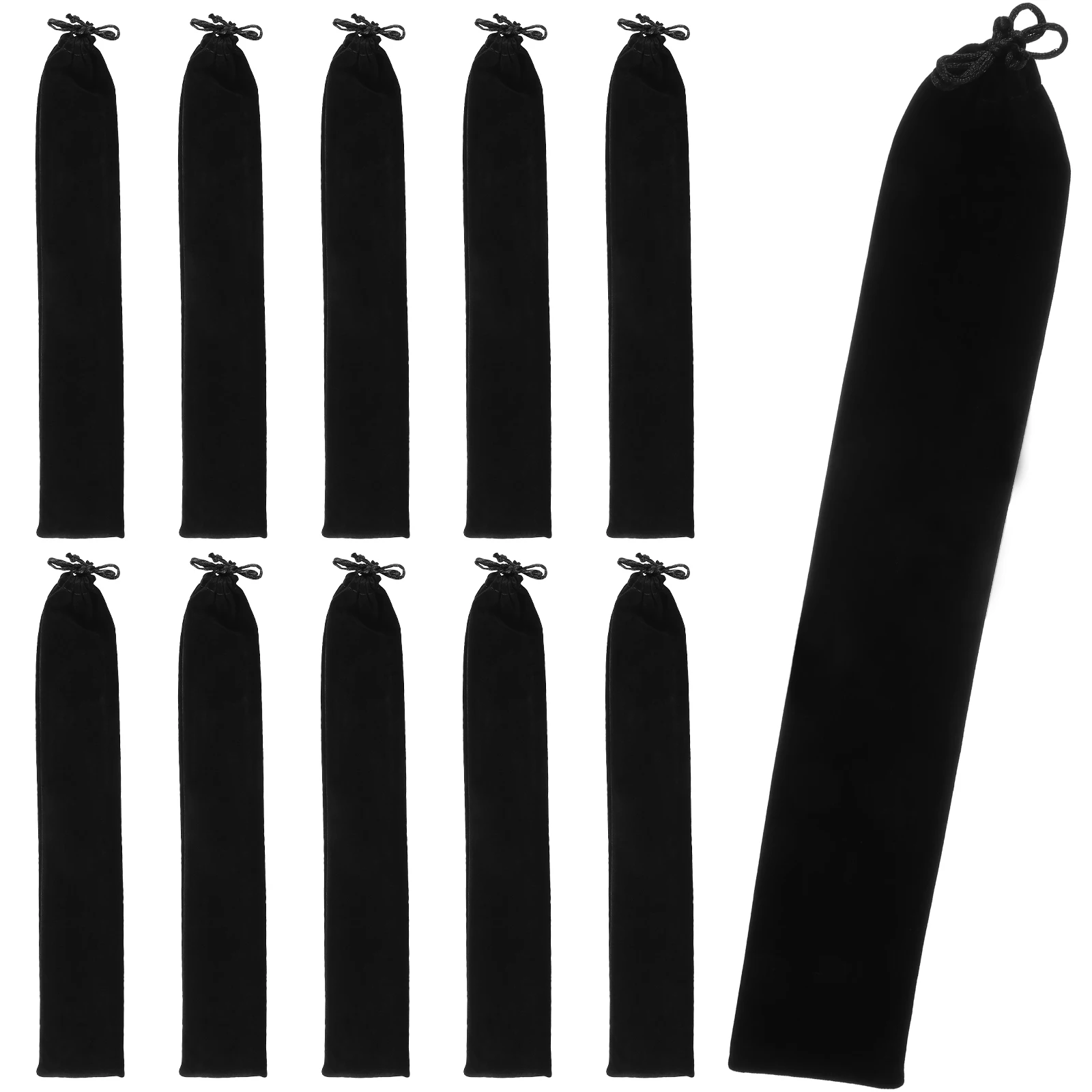 

12 Pcs Hand Fan Bag Portable Sleeves Drawstring Pocket Foldable for Purse Travel