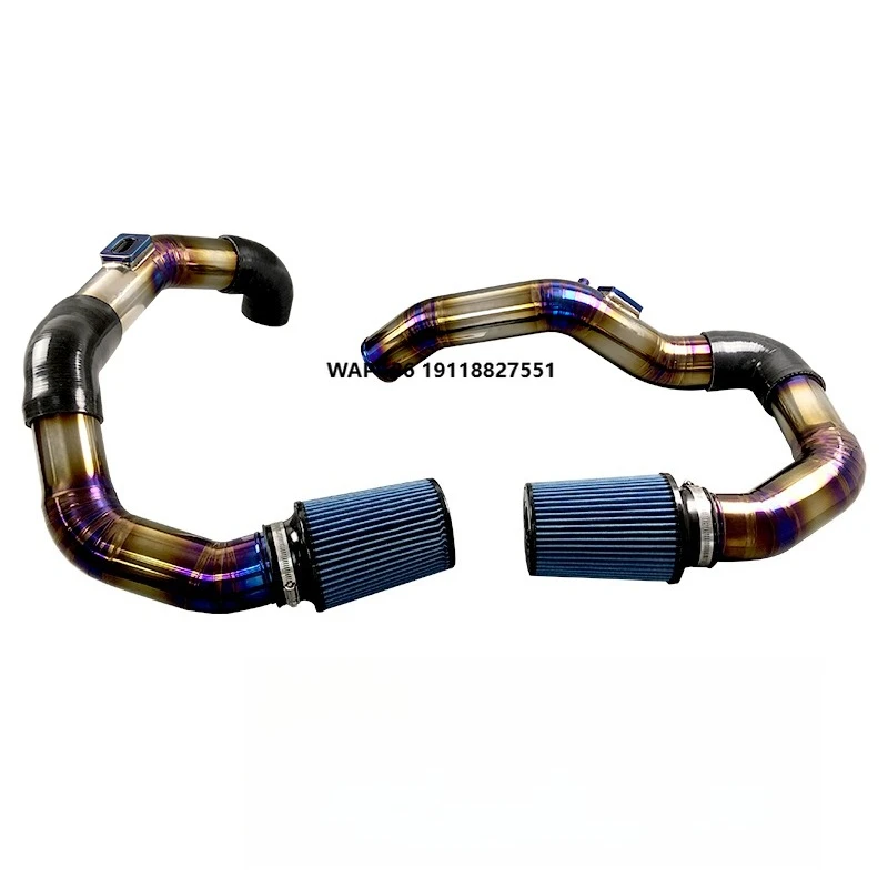 Titanium Front Mount air Intake Kit for   M3 M4 S55 F80 F82 Performance Intake