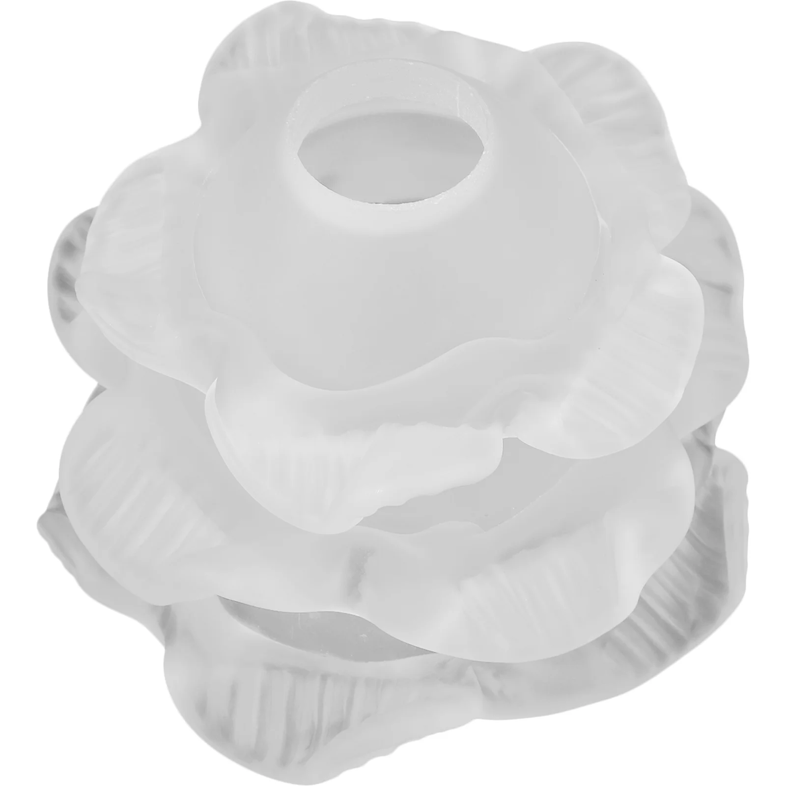 Glass Wall Lamp Shade Petal Layered Replacement Lamp Cover Small Decorative Lampshade for Indoor Lighting Small Lampshade