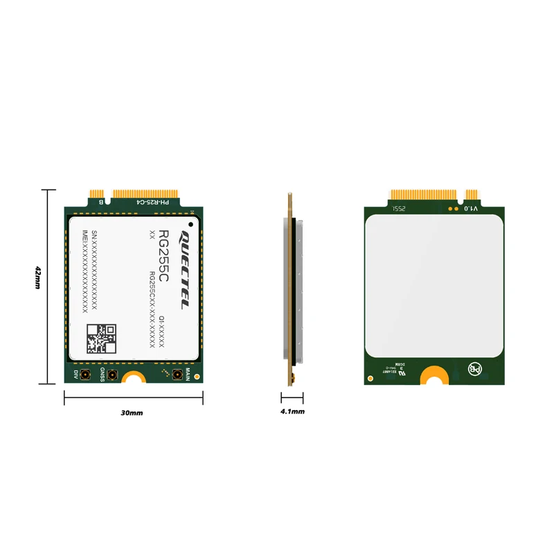 New Arrival EC200A-EU EC200AEU M.2 Support ESIM(Optional) EC200AEUHA-N06-SNASA 4G LTE Cat4 Module for Europe/ Asia-Pacific