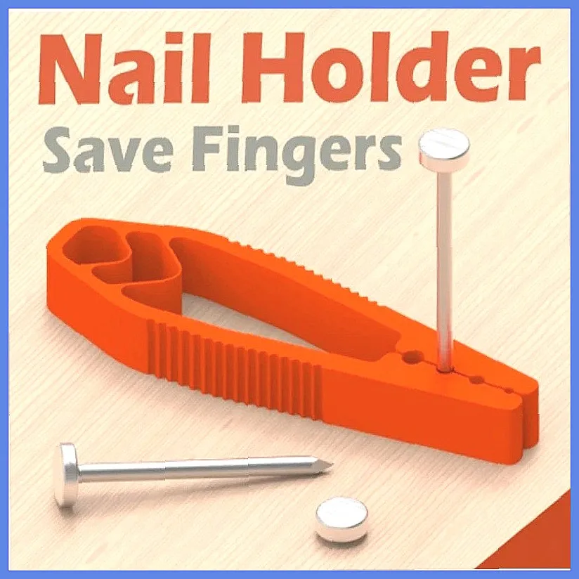 Portable Nail Fixer Tool Plastic Sliding Pliers for Woodworking & Maintenance Finger Protection