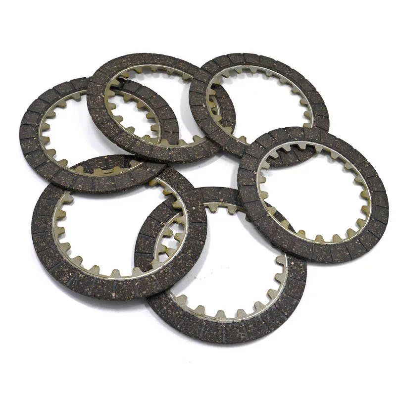 6PCS Mini Pit Bike Engine Clutch Plate Friction Plates for Yamaha PW80 Y-Zinger 80 1983 1985 1991-2006 1992 1994  1996 1998 2000