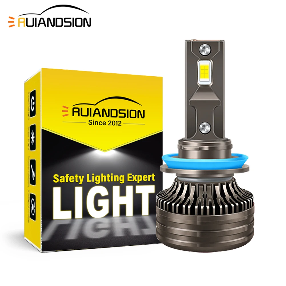

Ruiandsion H1 H3 H7 H11 Car Headlights Front Rear Fog Light LED High Light Strong Penetrability DC10-80V Fit For Car Truck Bulb