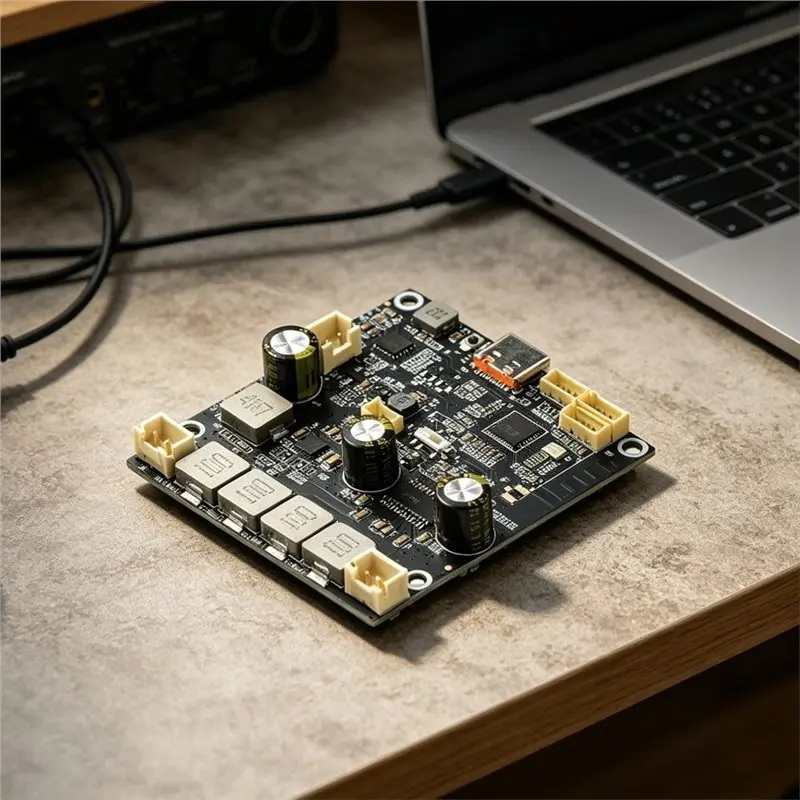 M07K-TYPE-C Charging Enabled 2X25W Bluetooth Audio Amplifier Module Synchronous Boost Amp Board Android APP Tuning