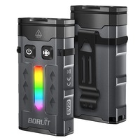 EV10/EV20 EDC Strong Light Keychain Flashlight RGB Flash Color Long Life Fast Charge Mini Portable Outdoor Pocket Lantern